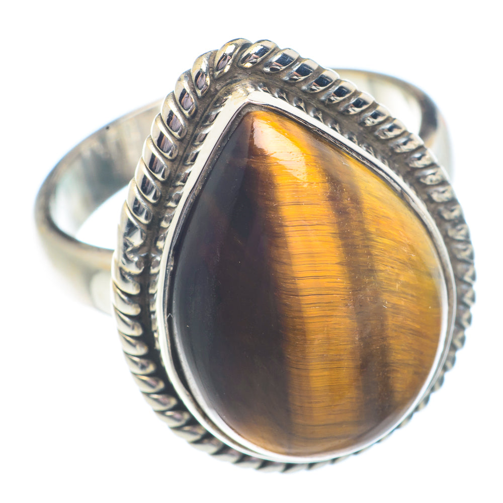 Tiger Eye Rings handcrafted by Anasilvercos - RING71312