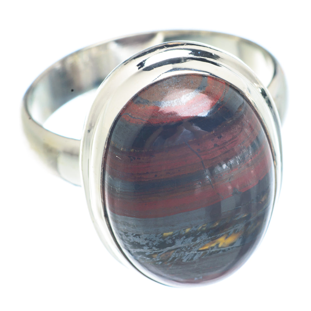 Red Tiger Iron Rings handcrafted by Anasilvercos - RING71313