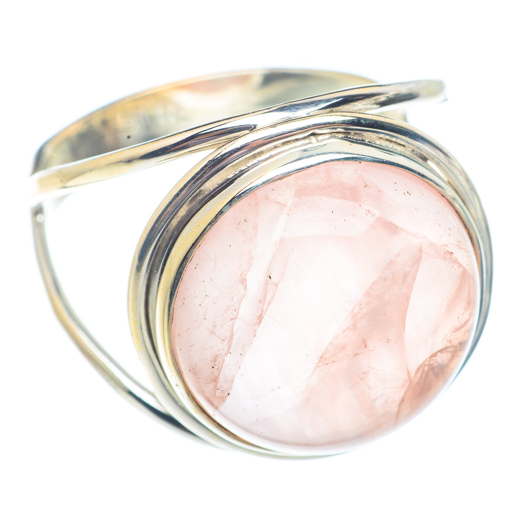 Rose Quartz Rings handcrafted by Anasilvercos - RING71318