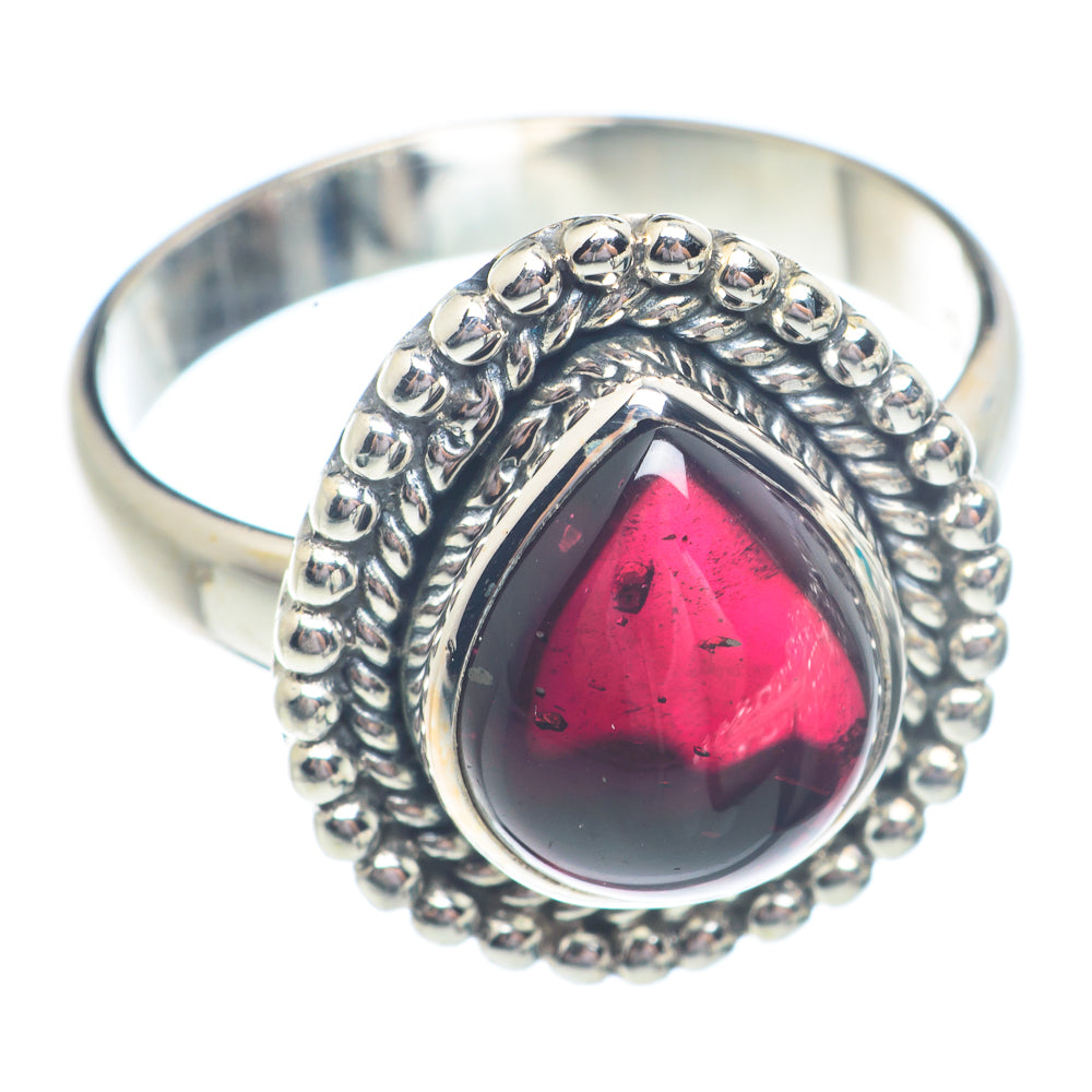 Garnet Rings handcrafted by Anasilvercos - RING71322