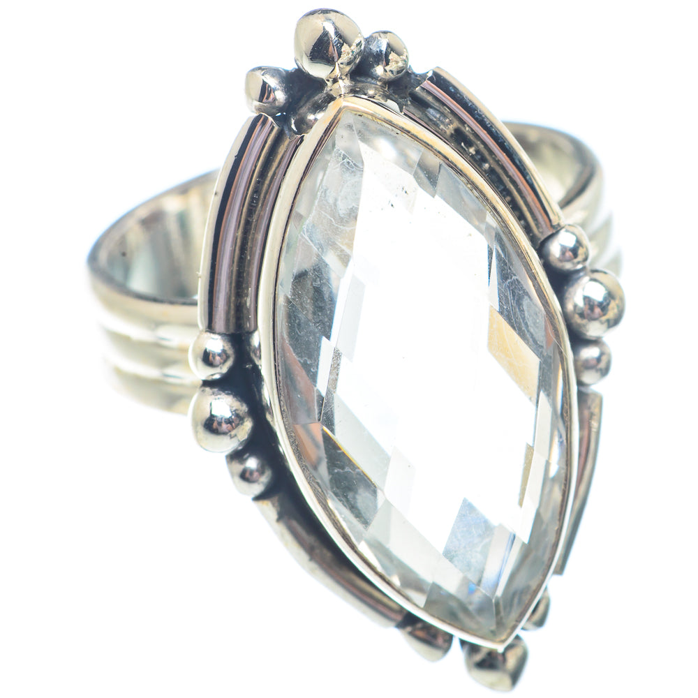 White Quartz Rings handcrafted by Anasilvercos - RING71330