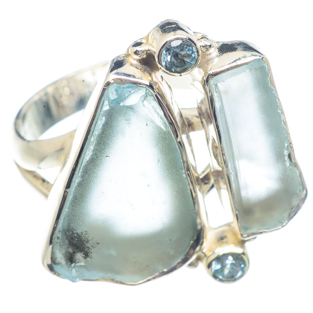 Aquamarine Rings handcrafted by Anasilvercos - RING71339
