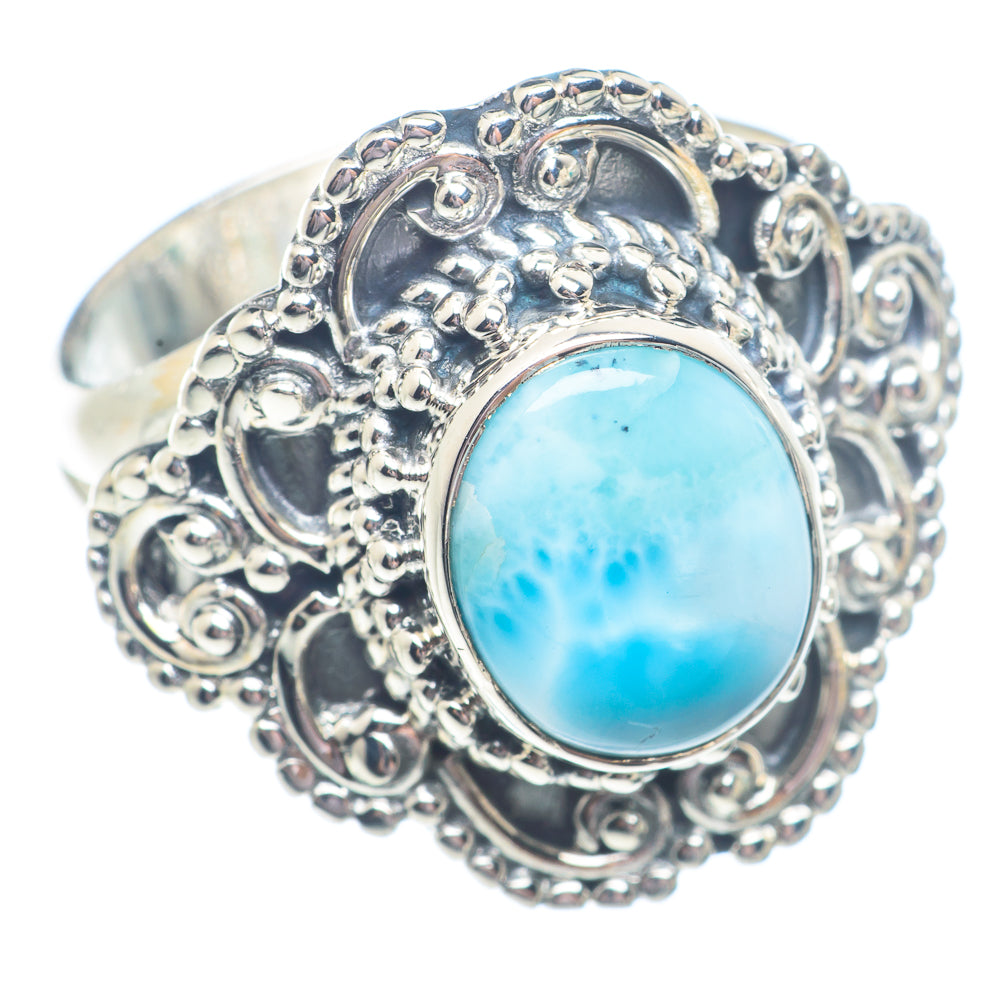 Larimar Rings handcrafted by Anasilvercos - RING71343