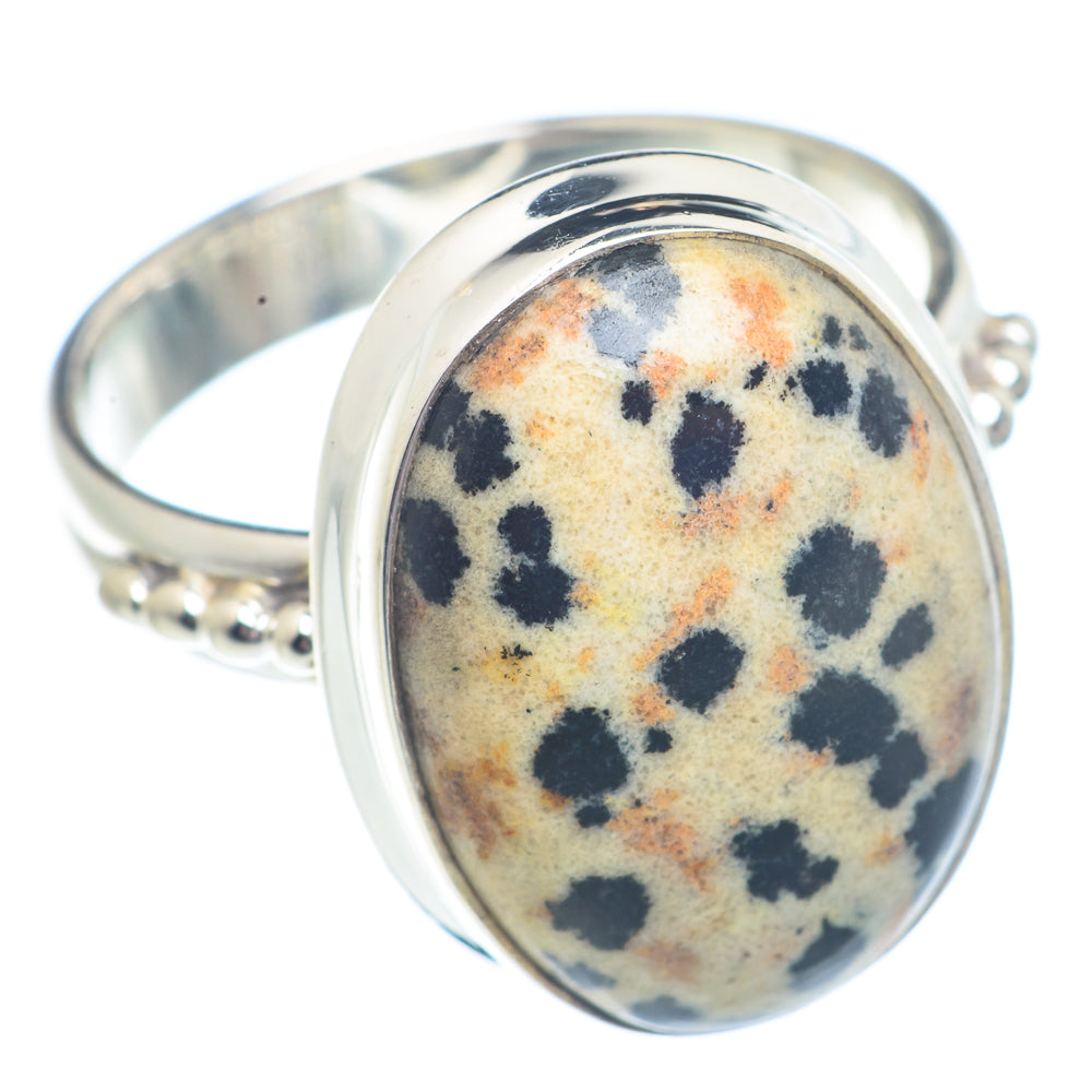 Dalmatian Jasper Rings handcrafted by Anasilvercos - RING71351