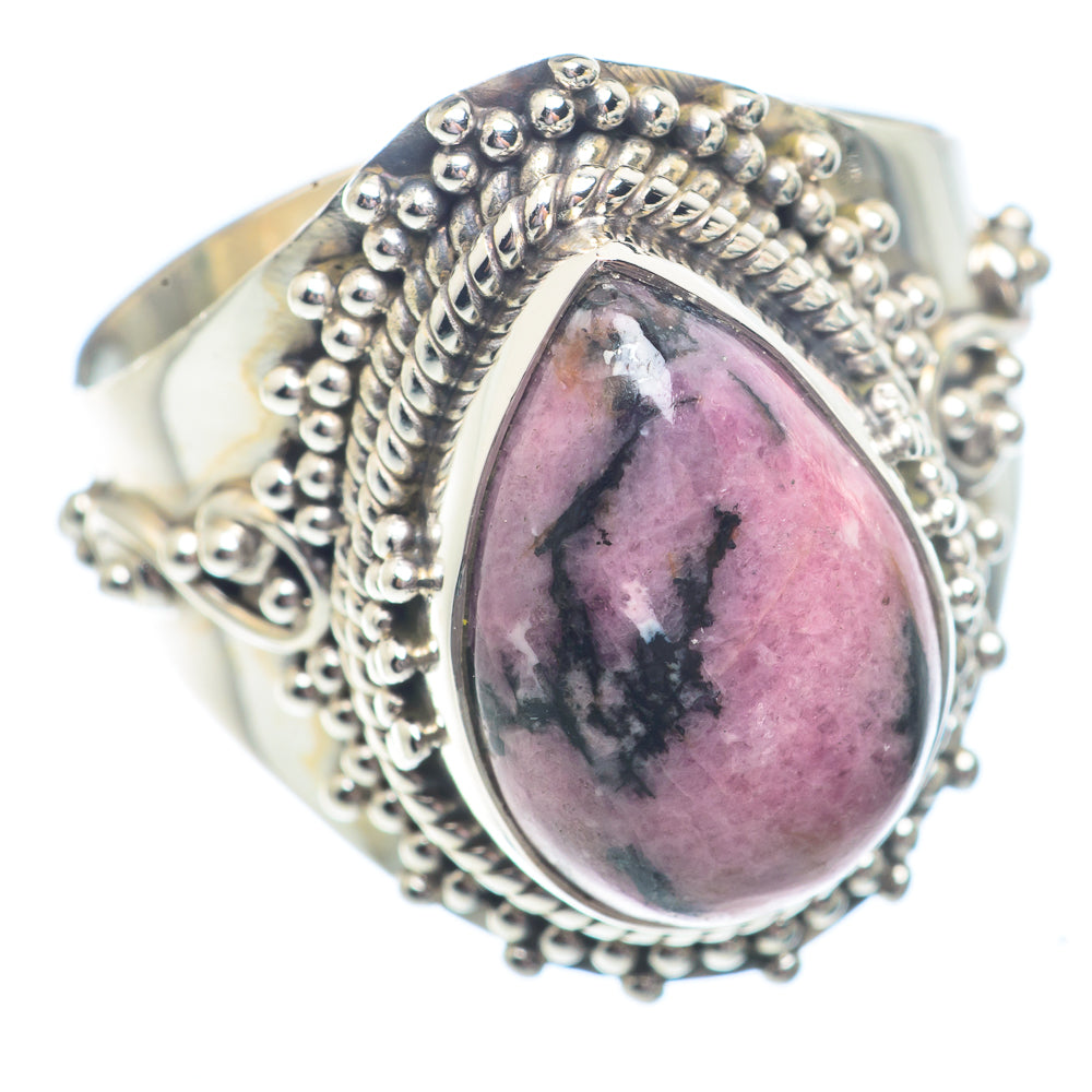 Rhodonite Rings handcrafted by Anasilvercos - RING71358