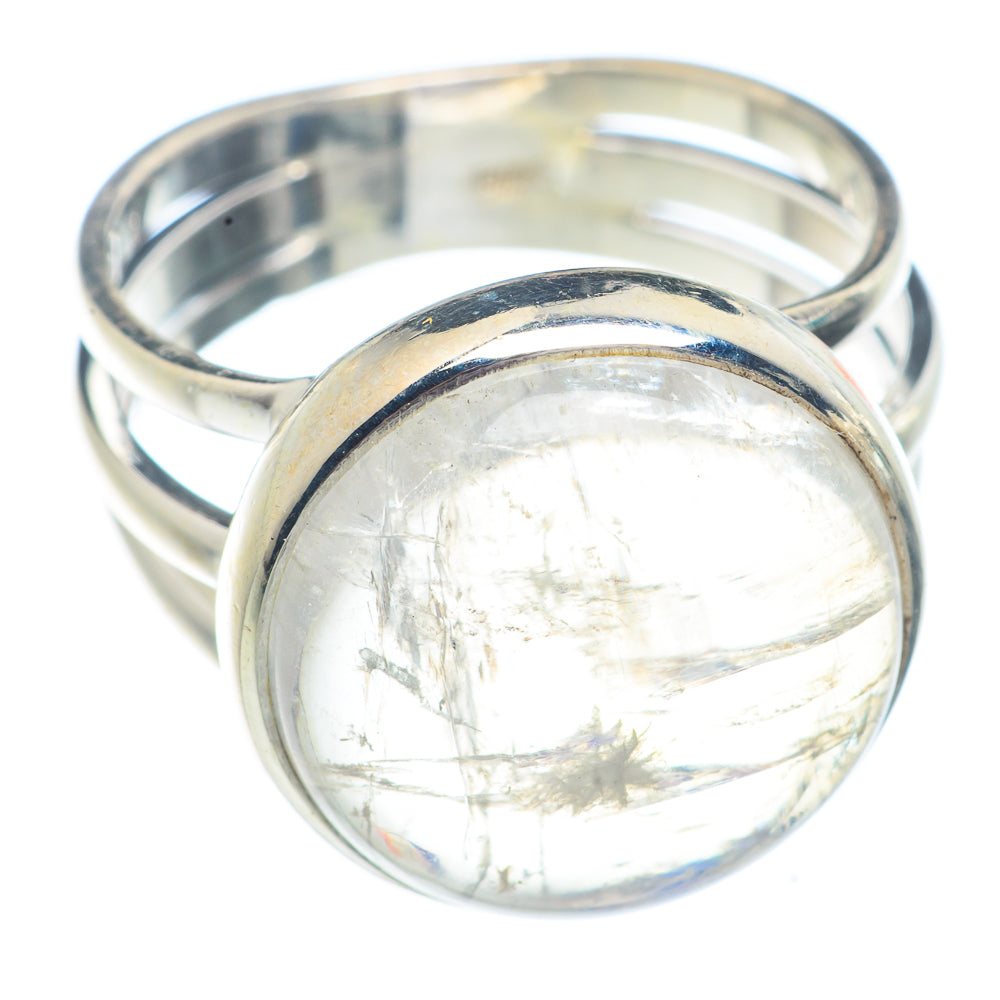 Rainbow Moonstone Rings handcrafted by Anasilvercos - RING71368