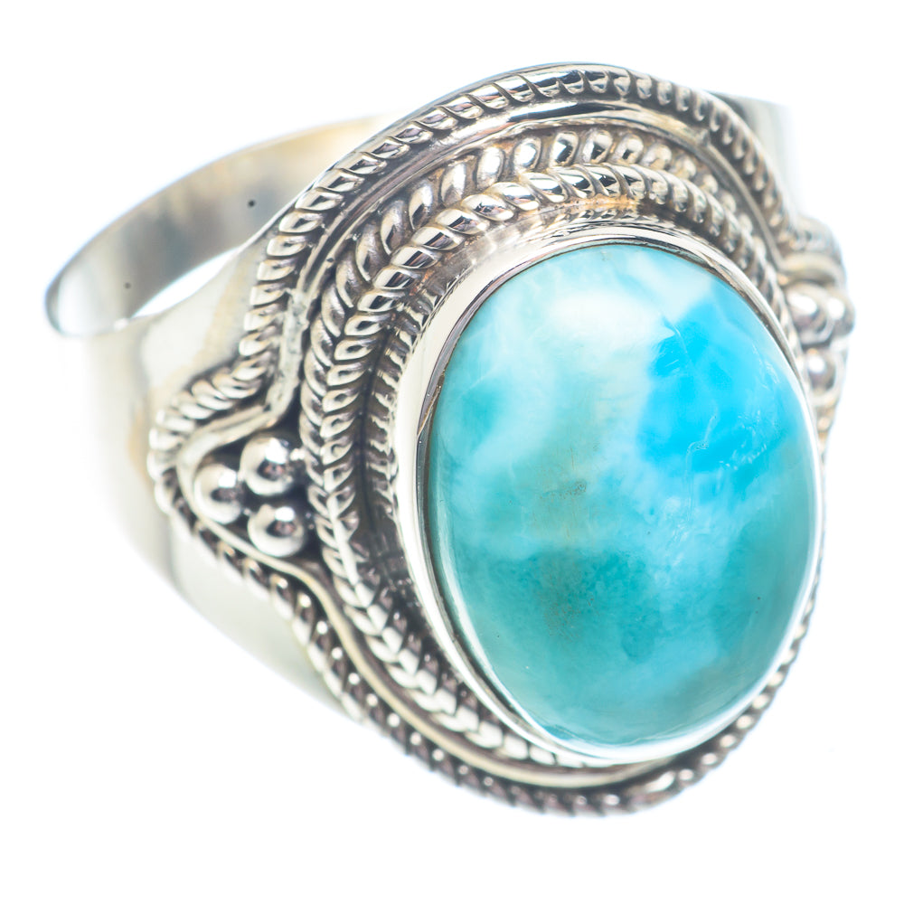 Larimar Rings handcrafted by Anasilvercos - RING71373
