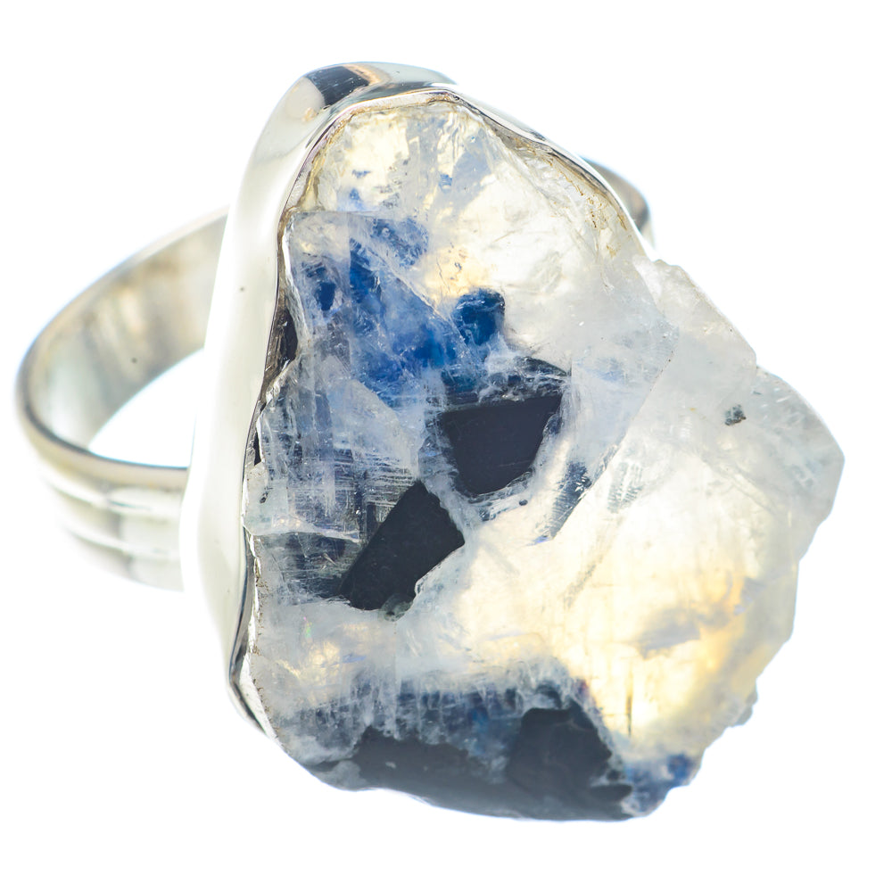 Rainbow Moonstone Rings handcrafted by Anasilvercos - RING71406