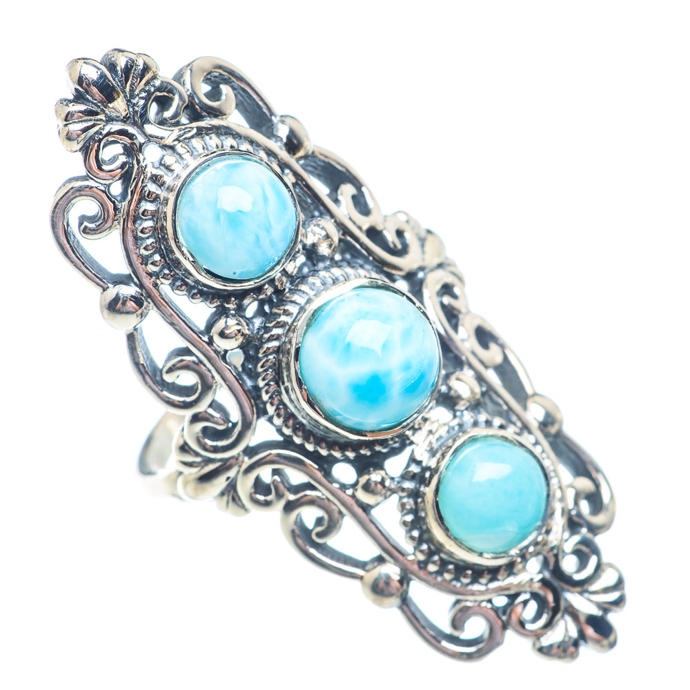 Larimar Rings handcrafted by Anasilvercos - RING71420
