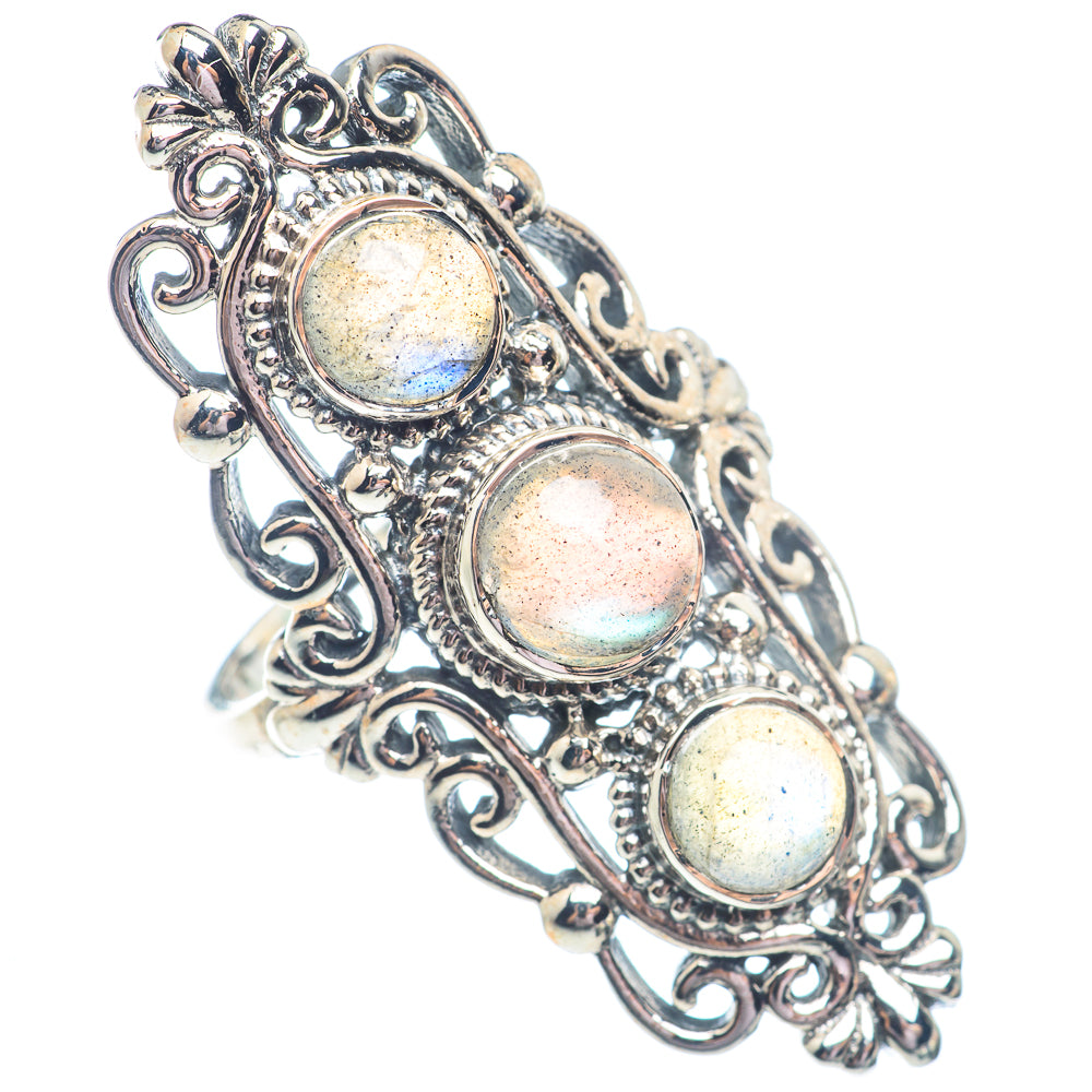 Labradorite Rings handcrafted by Anasilvercos - RING71423