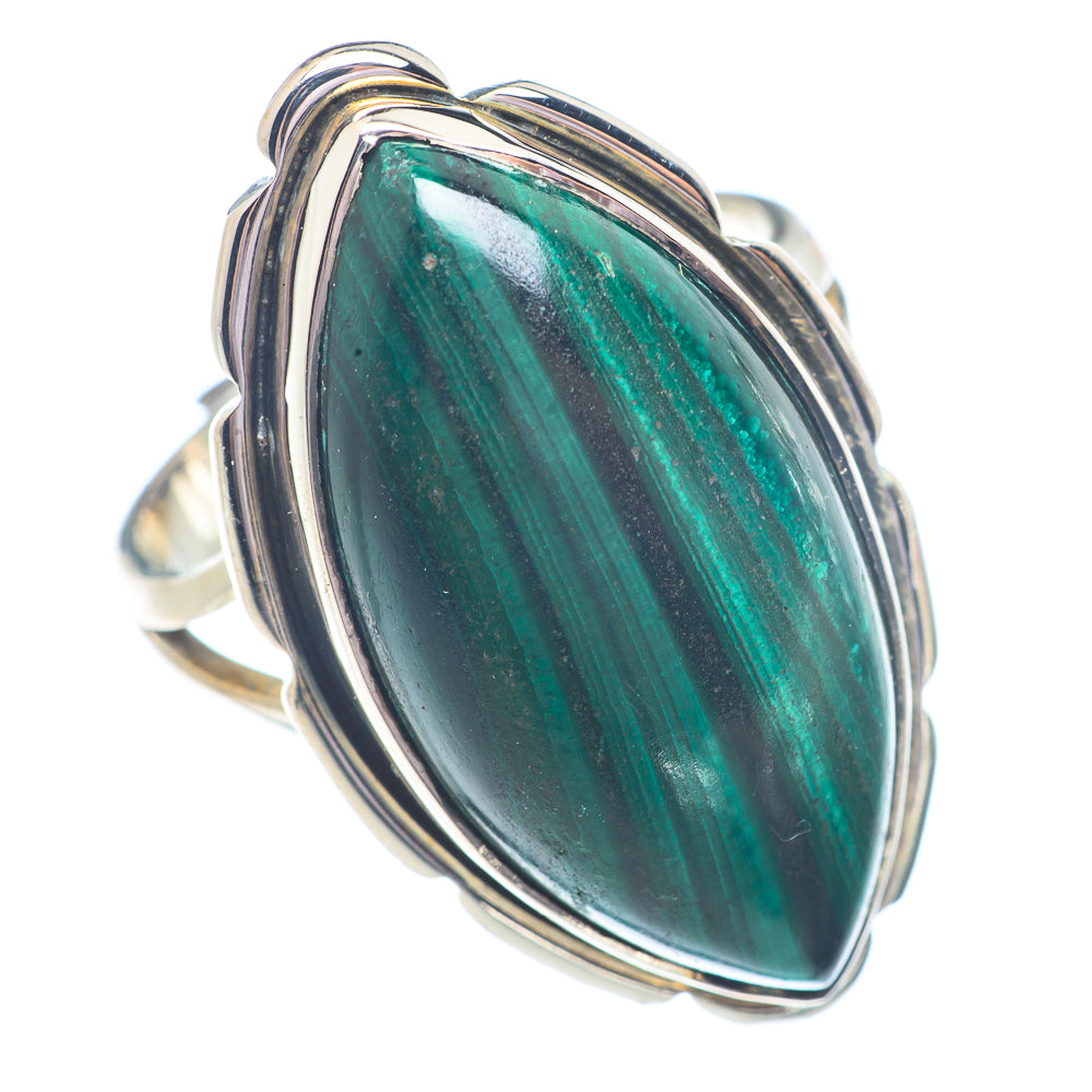 Malachite Rings handcrafted by Anasilvercos - RING71429