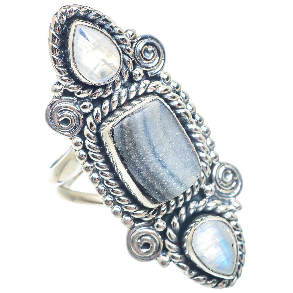 Desert Druzy Rings handcrafted by Anasilvercos - RING71458