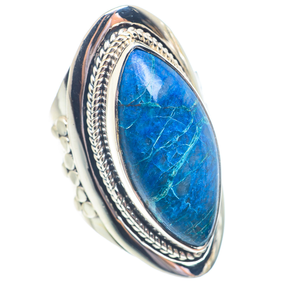 Chrysocolla In Quartz Rings handcrafted by Anasilvercos - RING71469