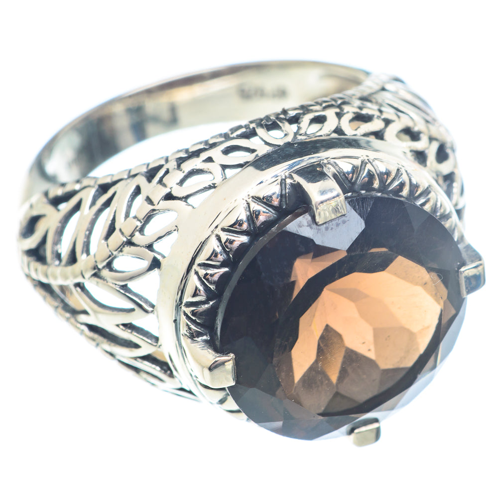Smoky Quartz Rings handcrafted by Anasilvercos - RING71475