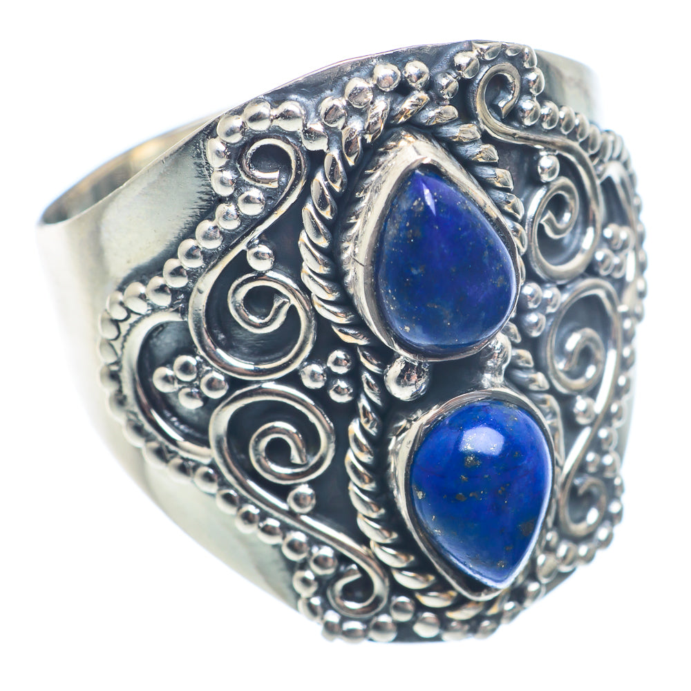 Lapis Lazuli Rings handcrafted by Anasilvercos - RING71493