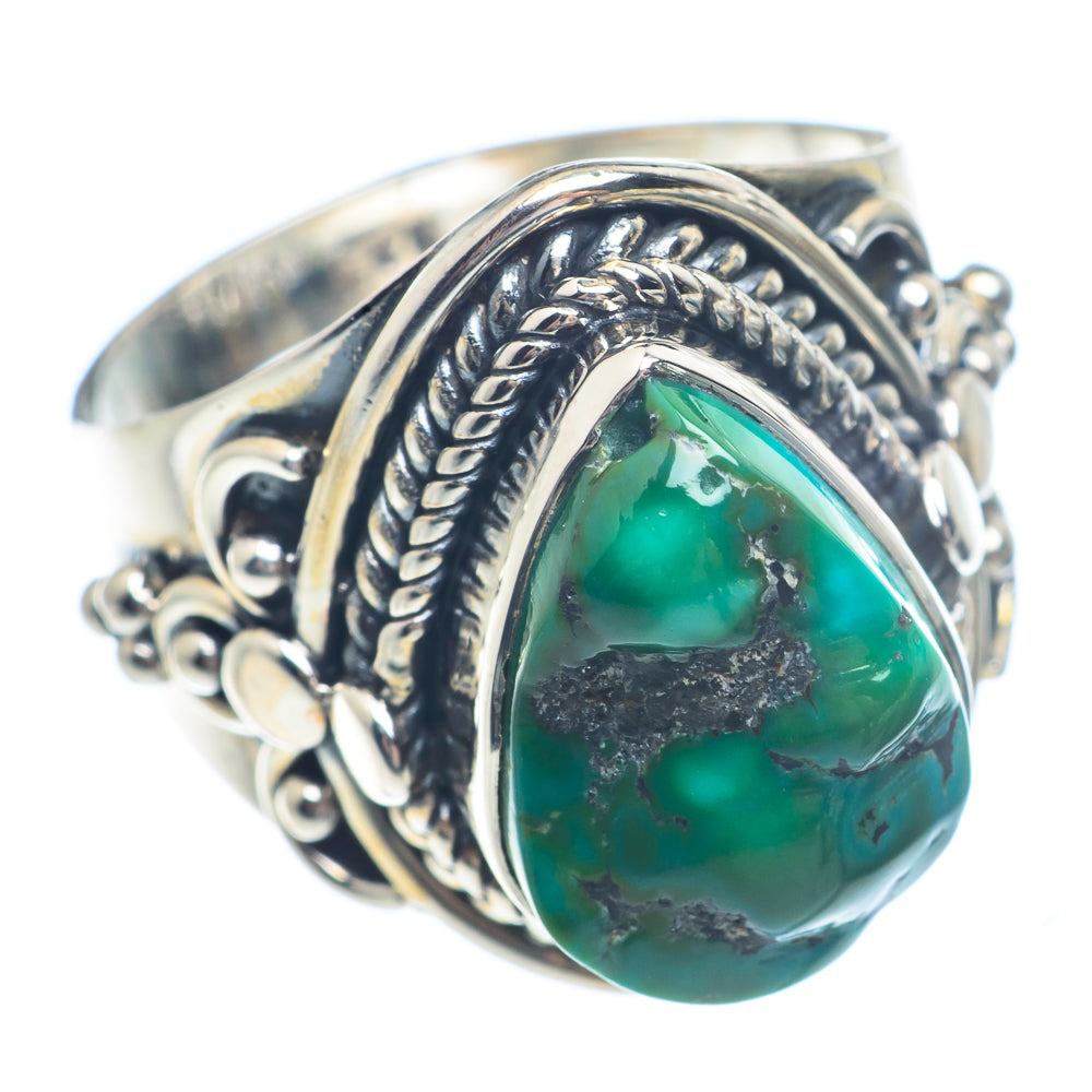 Tibetan Turquoise Rings handcrafted by Anasilvercos - RING71496