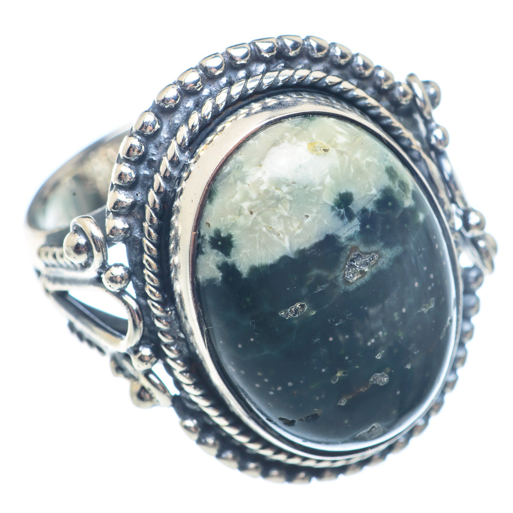 Black Agate Rings handcrafted by Anasilvercos - RING71499
