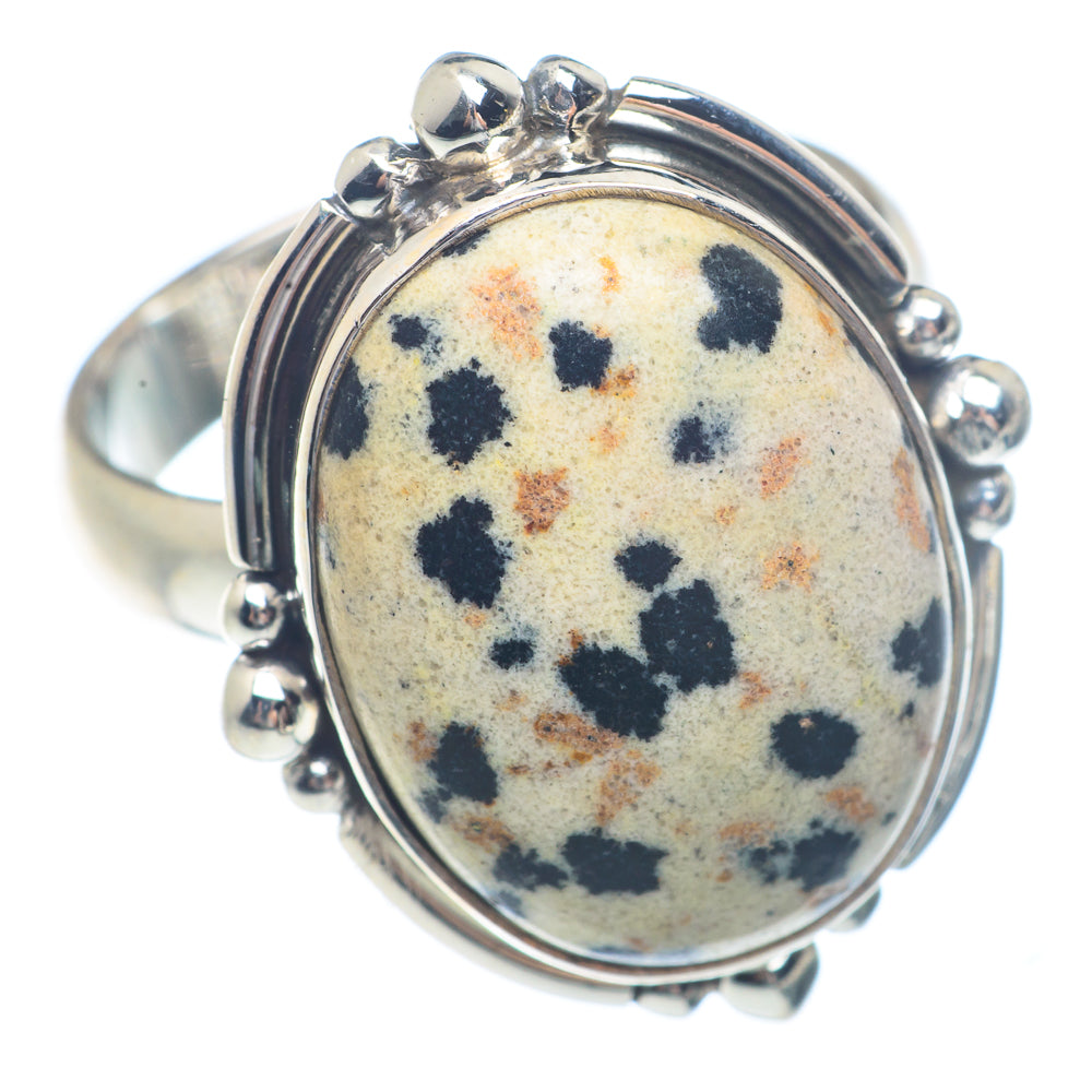 Dalmatian Jasper Rings handcrafted by Anasilvercos - RING71501