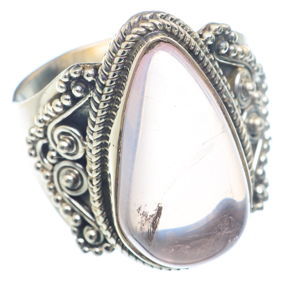 Rose Quartz Rings handcrafted by Anasilvercos - RING71510