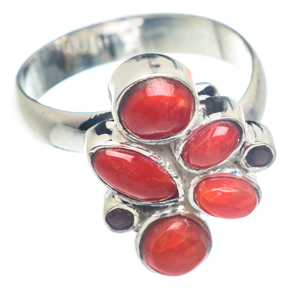 Red Onyx Rings handcrafted by Anasilvercos - RING71513