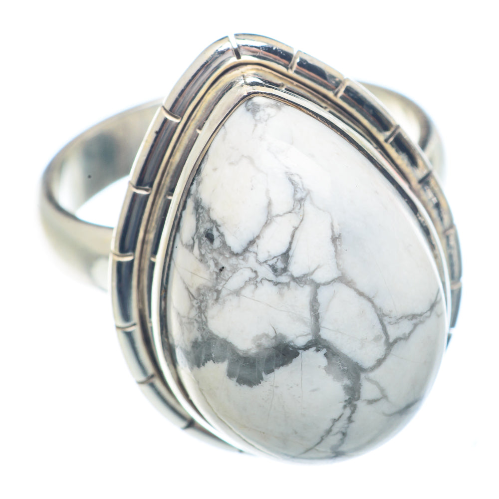 Howlite Rings handcrafted by Anasilvercos - RING71524