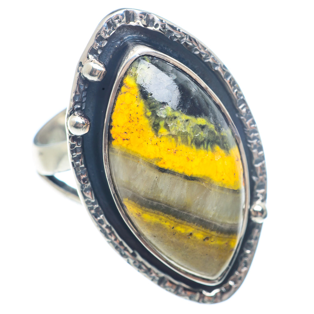 Bumble Bee Jasper Rings handcrafted by Anasilvercos - RING71529