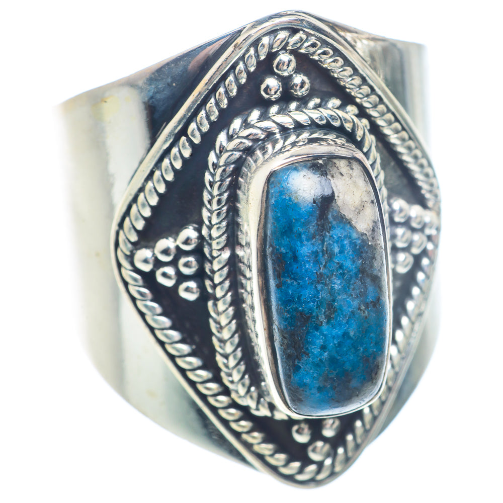 K2 Blue Azurite Rings handcrafted by Anasilvercos - RING71535