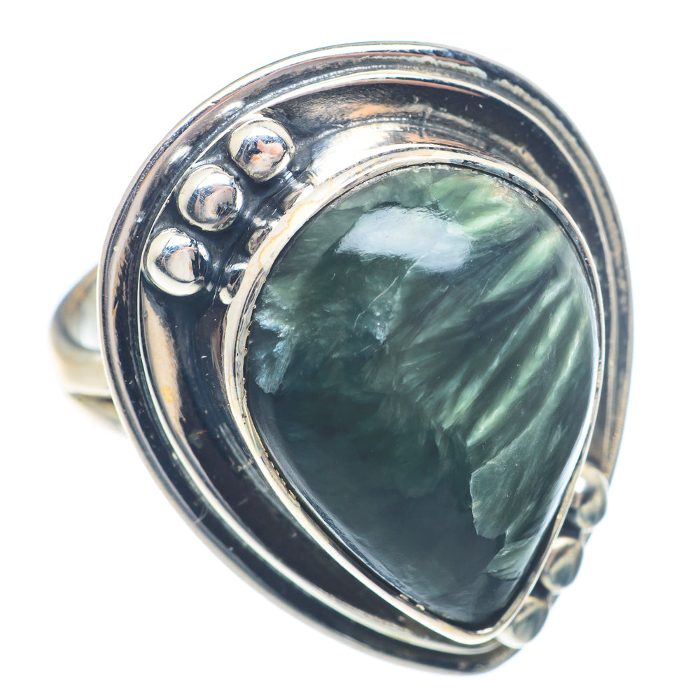 Seraphinite Rings handcrafted by Anasilvercos - RING71540