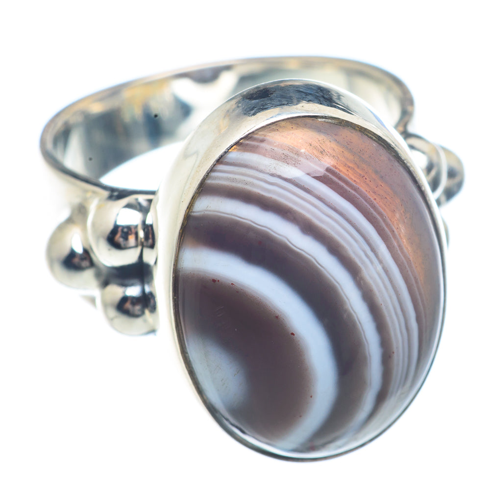 Botswana Agate Rings handcrafted by Anasilvercos - RING71544