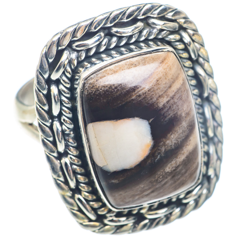 Peanut Wood Jasper Rings handcrafted by Anasilvercos - RING71546