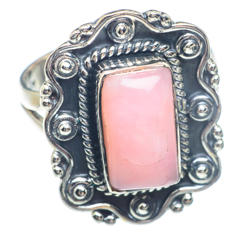 Pink Opal Rings handcrafted by Anasilvercos - RING71554