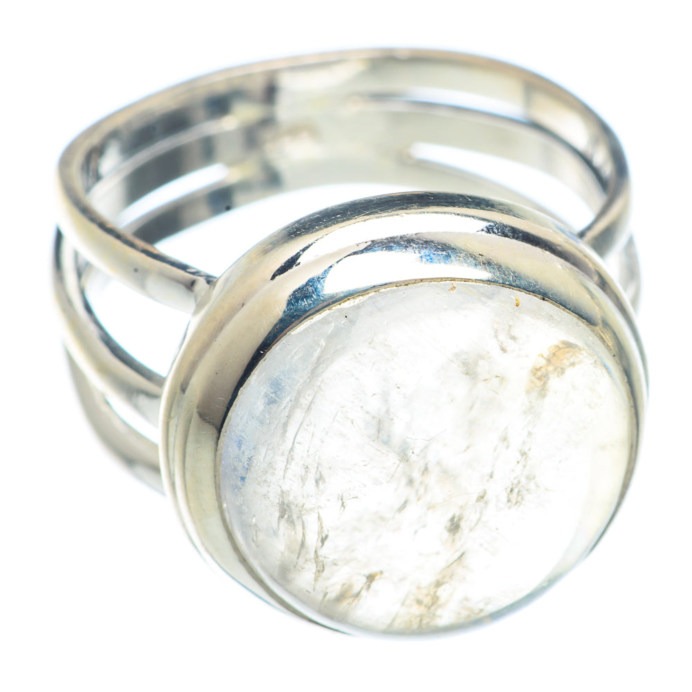Rainbow Moonstone Rings handcrafted by Anasilvercos - RING71563