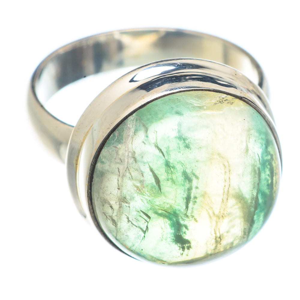 Green Fluorite Rings handcrafted by Anasilvercos - RING71579