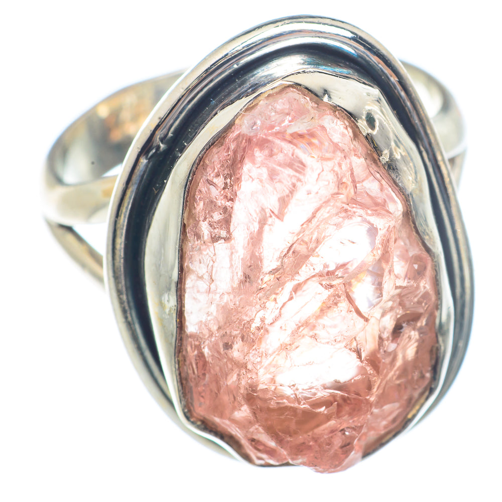 Rose Quartz Rings handcrafted by Anasilvercos - RING71588