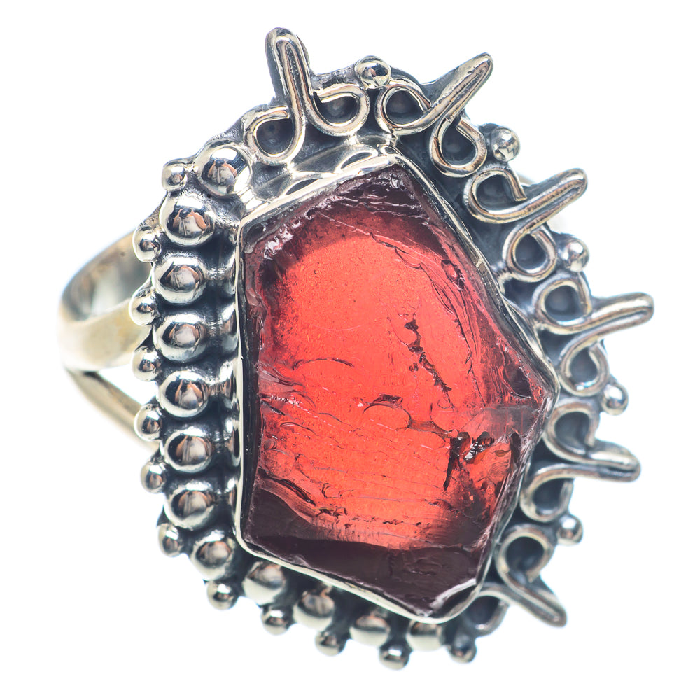 Garnet Rings handcrafted by Anasilvercos - RING71593