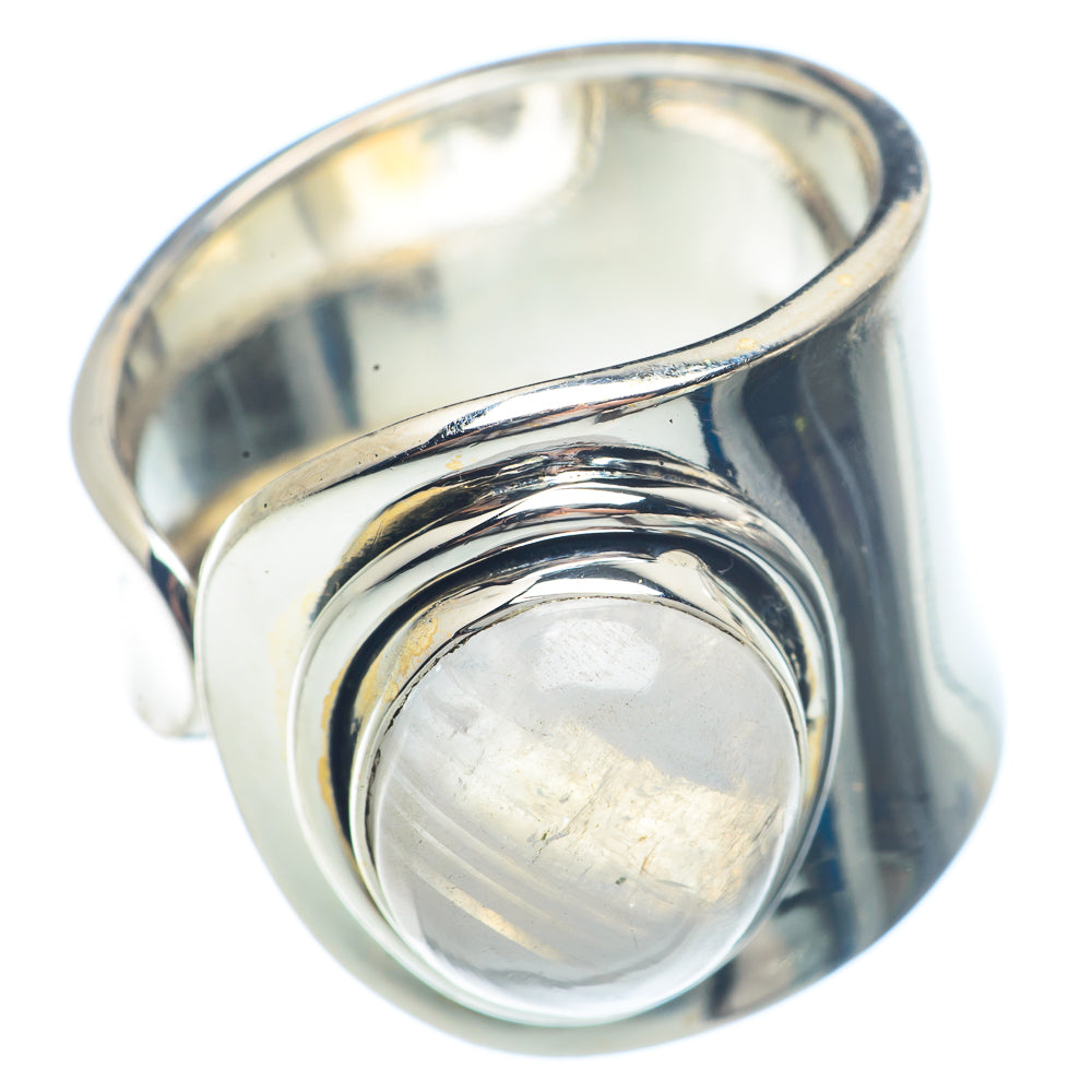 Rainbow Moonstone Rings handcrafted by Anasilvercos - RING71599