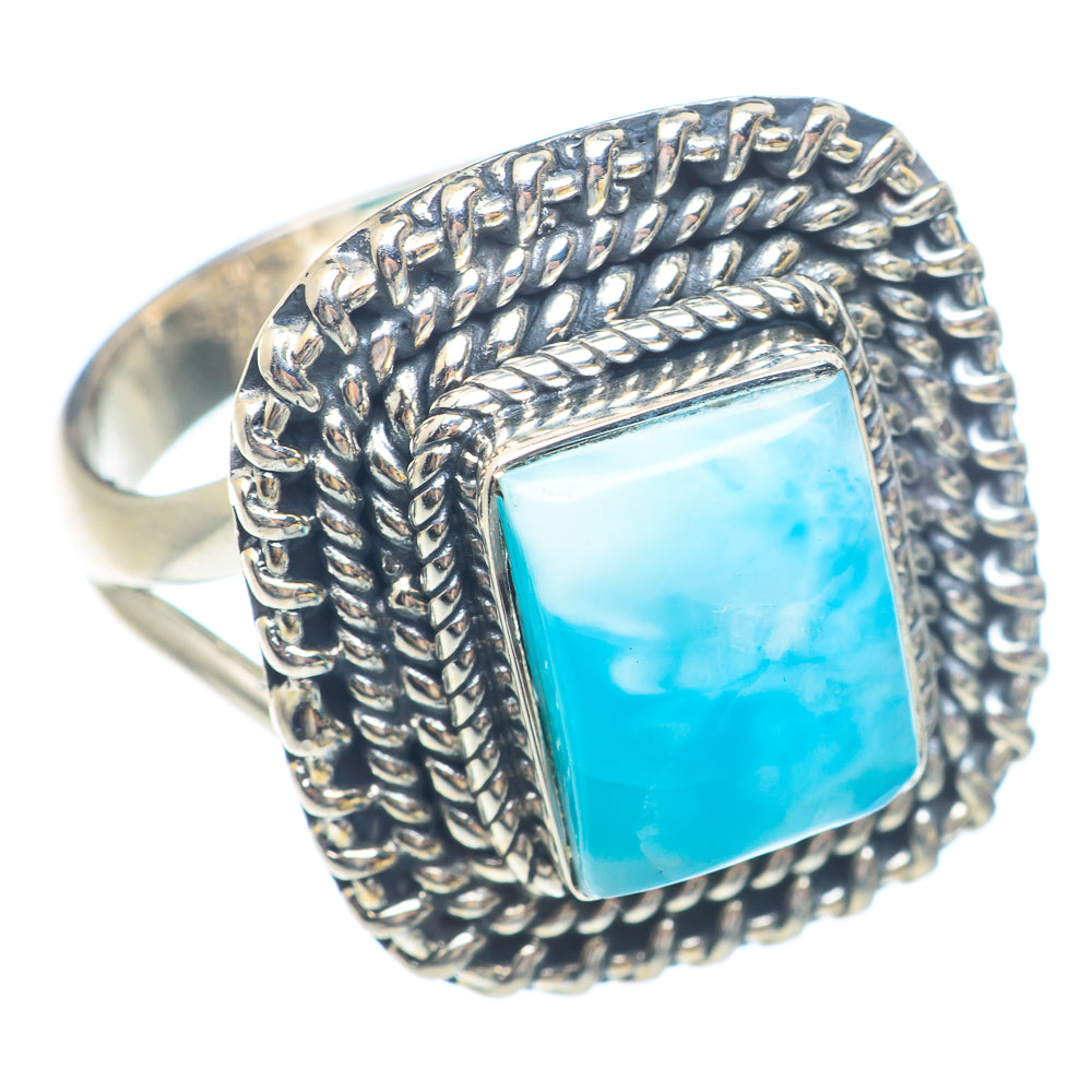 Larimar Rings handcrafted by Anasilvercos - RING71611