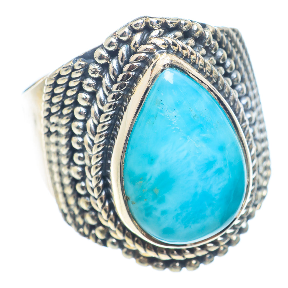 Larimar Rings handcrafted by Anasilvercos - RING71614