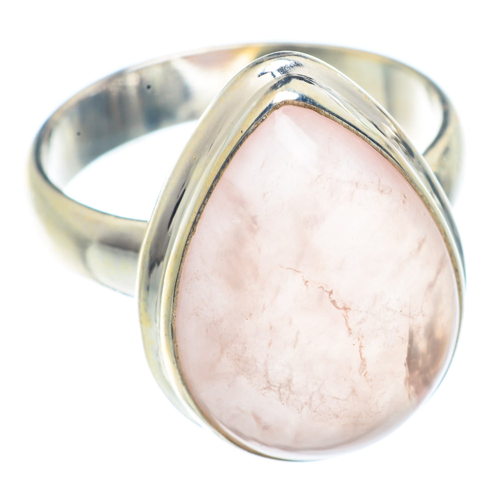 Rose Quartz Rings handcrafted by Anasilvercos - RING71628