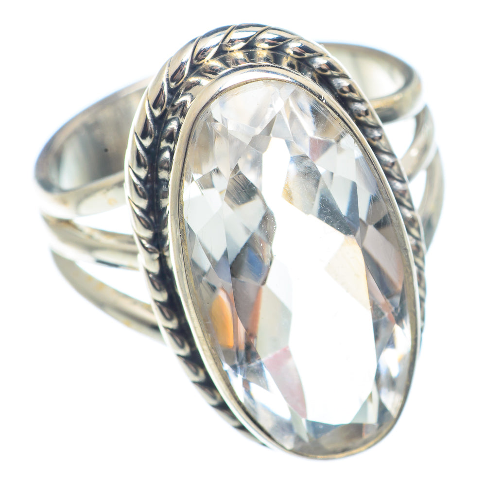 White Quartz Rings handcrafted by Anasilvercos - RING71638