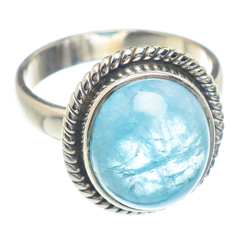 Aquamarine Rings handcrafted by Anasilvercos - RING71646