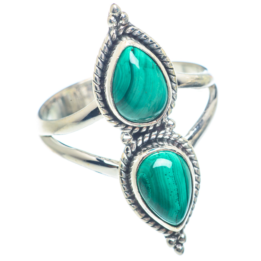 Malachite Rings handcrafted by Anasilvercos - RING71655