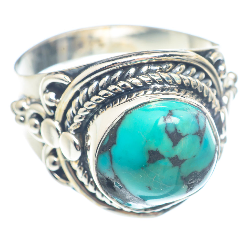 Tibetan Turquoise Rings handcrafted by Anasilvercos - RING71690