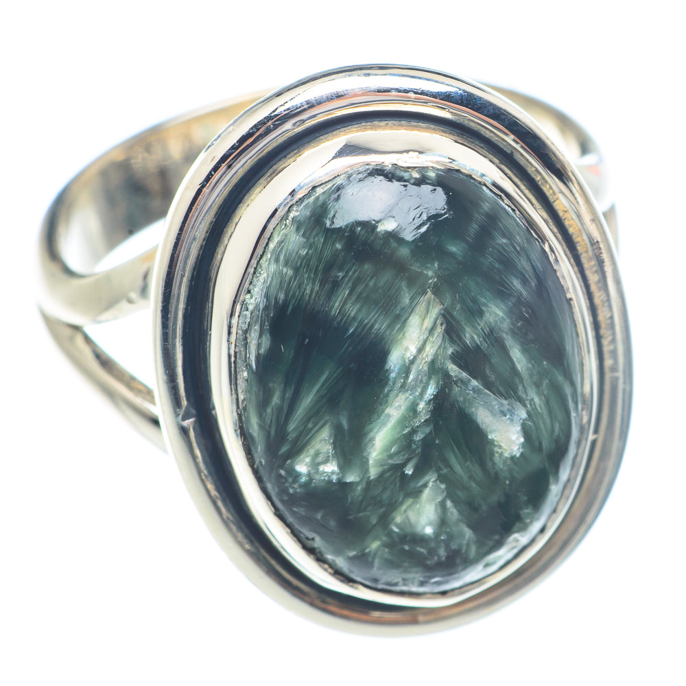 Seraphinite Rings handcrafted by Anasilvercos - RING71691