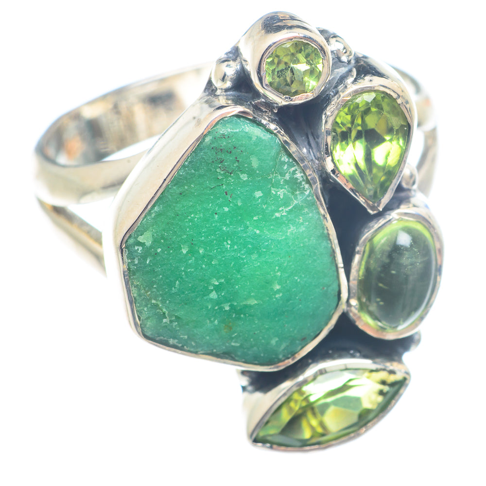 Chrysoprase Rings handcrafted by Anasilvercos - RING71692