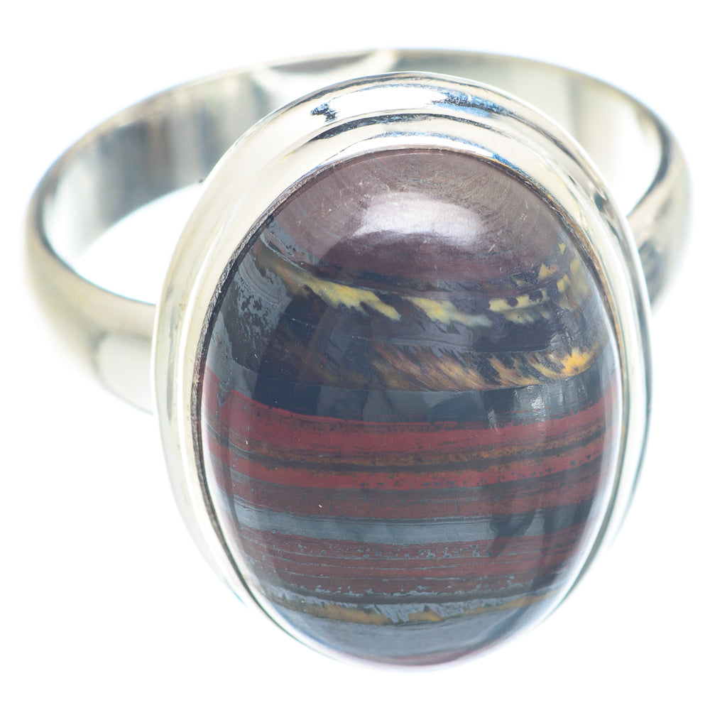 Red Tiger Iron Rings handcrafted by Anasilvercos - RING71696