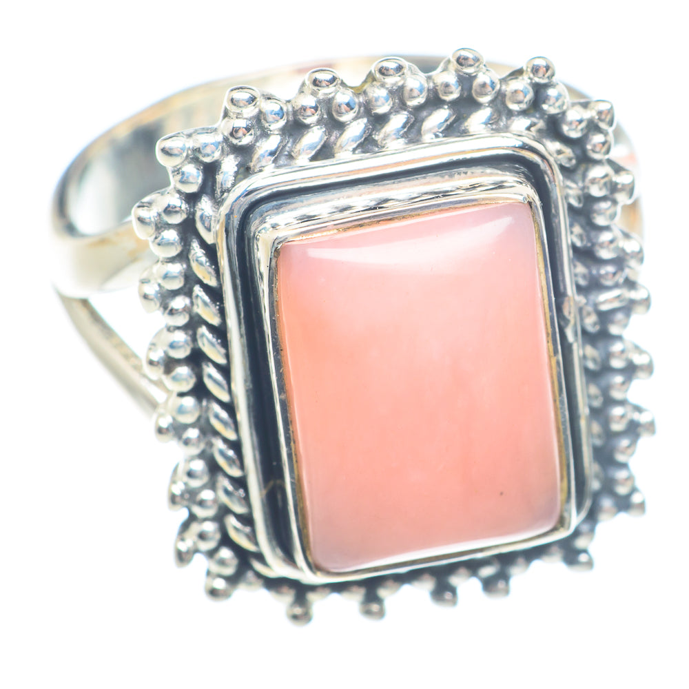 Pink Opal Rings handcrafted by Anasilvercos - RING71701
