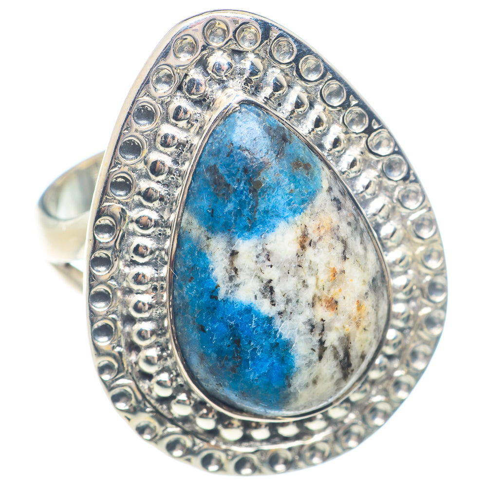 K2 Blue Azurite Rings handcrafted by Anasilvercos - RING71719 - Photo 2