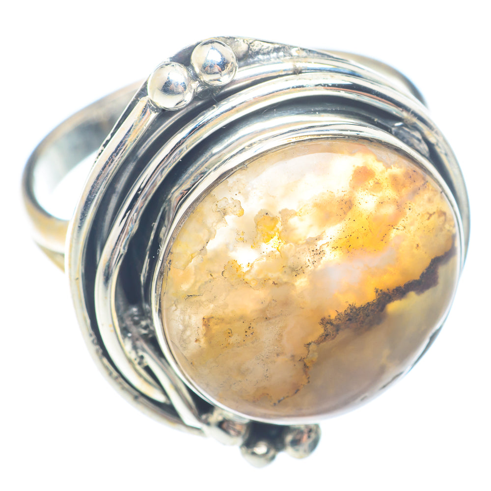 Plume Agate Rings handcrafted by Anasilvercos - RING71731