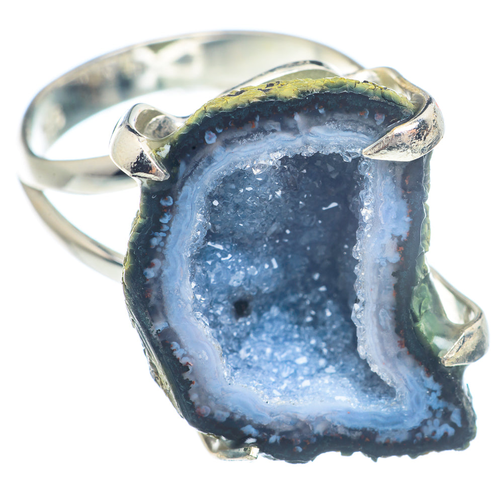 Coconut Geode Druzy Rings handcrafted by Anasilvercos - RING71744